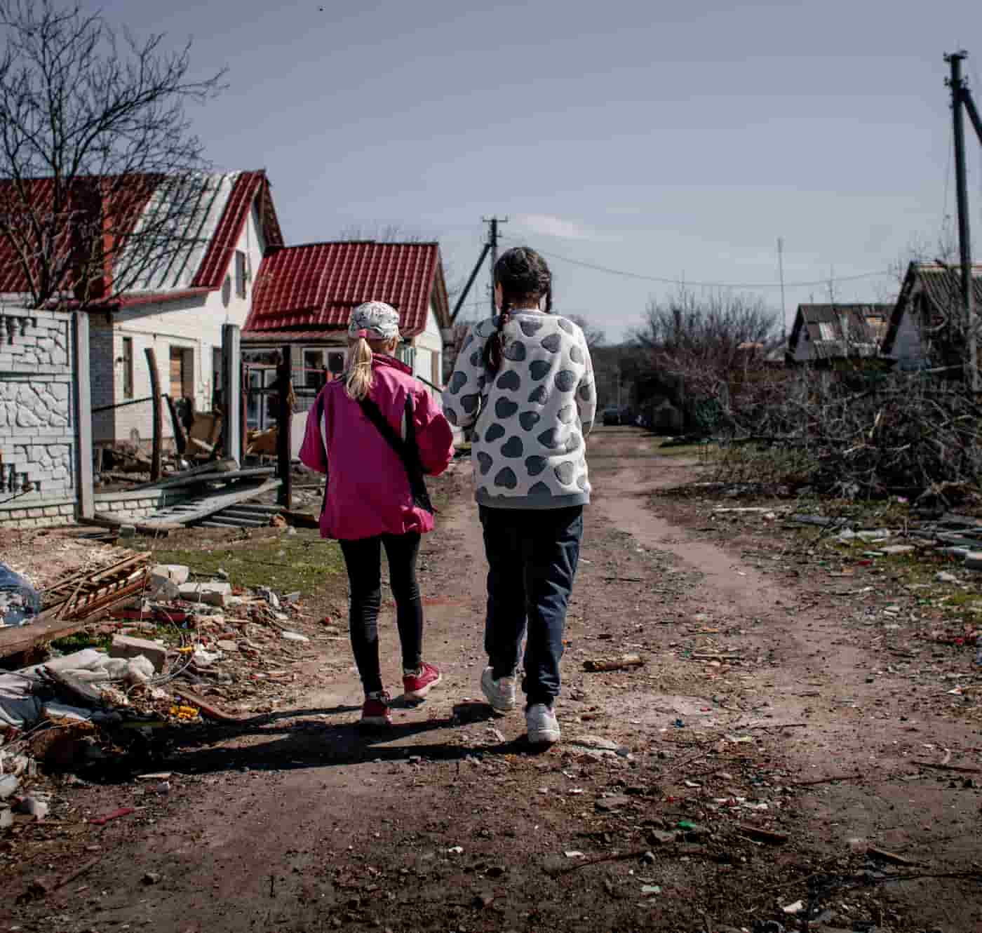 Ilustračná fotografia ľudí zasiahnutých vojnou na Ukrajine